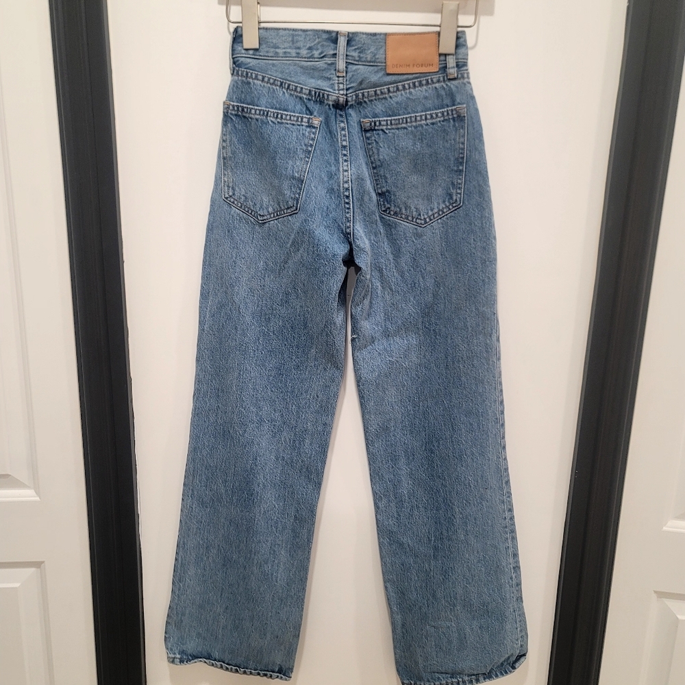 ​Aritzia Denim Forum The Farrah Hi-Rise Wide Leg Jeans Ozone Bleu 23 - Picture 7 of 17